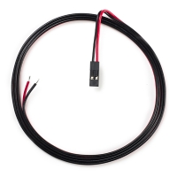 123-3D 2-wire cable red / black with female connector, 1m  DDK00003