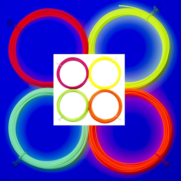 123-3D 3D pen filament - 4 fluorescent colours (4 x 10 metres)  DPE00051 - 1