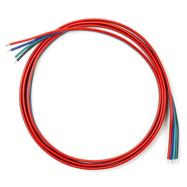 123-3D 4-wire cable blue / red / green / black, 1m  DDK00063 - 1