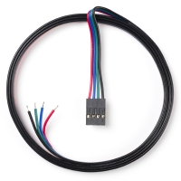 123-3D 4-wire cable red / blue / green / black with connector, 1m  DDK00005