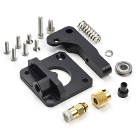 123-3D Aluminium MK8 Bowden black left extruder upgrade kit  DEX00012