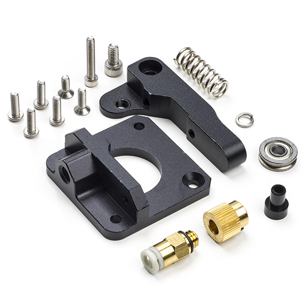 123-3D Aluminium MK8 Bowden black right extruder upgrade kit  DEX00013 - 1