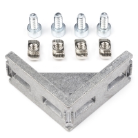 123-3D Aluminium corner bracket for 3060 extrusion profile including mounting materials (123-3D brand)  DFC00045