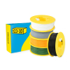 123-3D BK/GR/W/G/O PLA filament starter pack bundle 1.75mm, 1kg (5-pack)