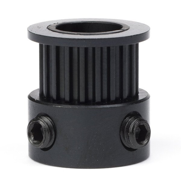 Black GT2 timing belt pulley, 20 teeth, 6mm belt, 8mm bore GT2 20T W6 B8 DME00105 - 1