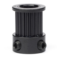 Black GT2 timing belt pulley, 20 teeth, 9mm belt, 8mm bore GT2 20T W9 B8 DME00106