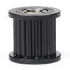 Black GT2 timing belt pulley with bearing, 20 teeth, 9mm belt, 5mm bore DME00089 - 1