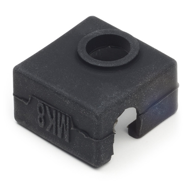 123-3D Black silicone sock for MK8 hotend  DAR00089 - 1