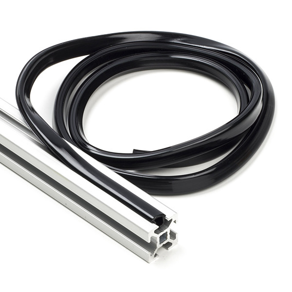 123-3D Black slot cover 6mm for 2020 profile (1 metre)  DFC00102 - 1