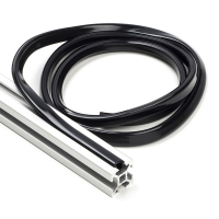 123-3D Black slot cover 6mm for 2020 profile (1 metre)  DFC00102