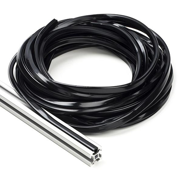 123-3D Black slot cover 6mm for 2020 profile (7.5 metres)  DFC00141 - 1