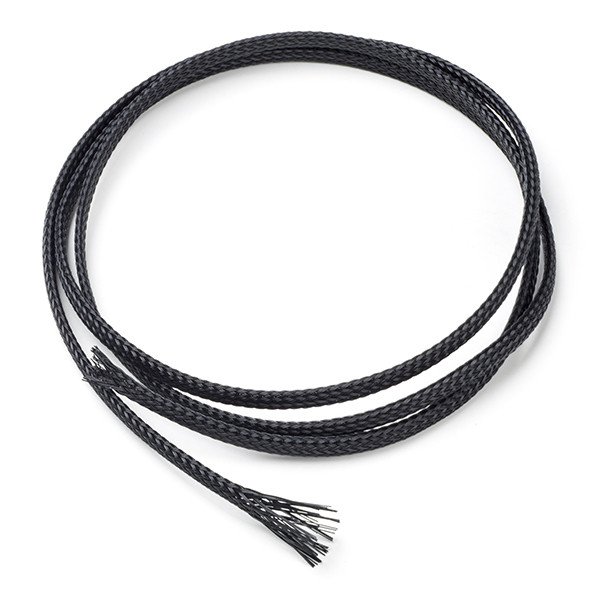 123-3D Braided black cord, 1m  DKA00025 - 1