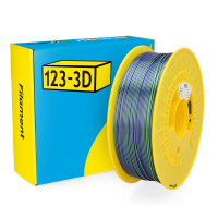123-3D Chameleon yellow green-purple PLA filament 1.75mm, 1kg  DHM00253