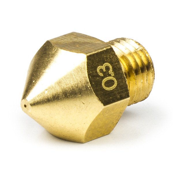 123-3D Creality M6x.75 brass nozzle, 0.30mm (123-3D version)  DAR00296 - 1