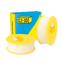 123-3D Filament PLA Cream White 1.75 mm 2-pack 1 kg DHM10073