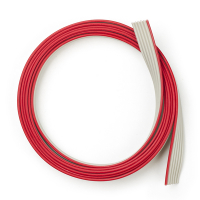 123-3D Flat cable 6 conductors grey, 100cm  DDK00096