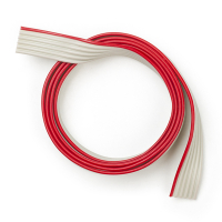 123-3D Flat cable 6 conductors grey, 50cm  DDK00095