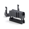 Flat cable connector 14 pins with strain relief
