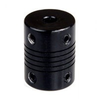 123-3D Flexible black motor coupling, 5mm x 5mm  DAR00022