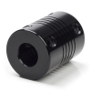 Flexible black motor coupling, 6.35mm x 8mm