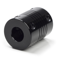 123-3D Flexible black motor coupling, 6.35mm x 8mm  DMO00058