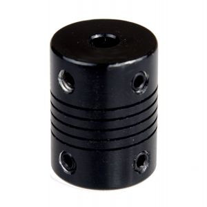 123-3D Flexible black motor coupling, 8mm x 8mm  DMO00059 - 1