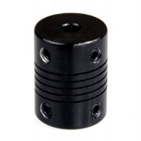 123-3D Flexible black motor coupling, 8mm x 8mm  DMO00059