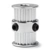 GT2 timing belt pulley with bearing, 20 teeth, 6mm belt, 5mm bore GT2 20T W6 B5 DME00057 - 1