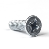 Galvanised metal countersunk head screw, M3 x 16mm (50-pack)