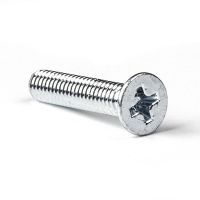 123-3D Galvanised metal countersunk head screw, M3 x 20mm (50-pack)  DBM00084