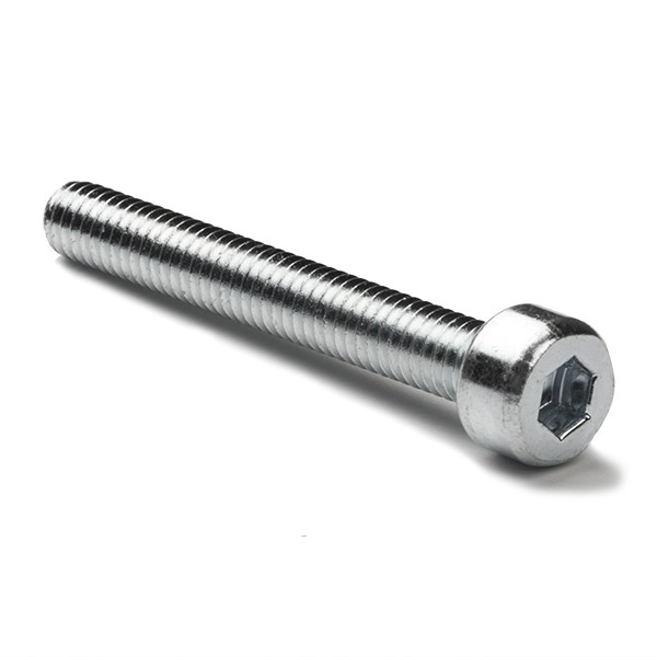 123-3D Galvanised metal cylinder head hex screw, M4 x 25mm (50-pack)  DBM00054 - 1