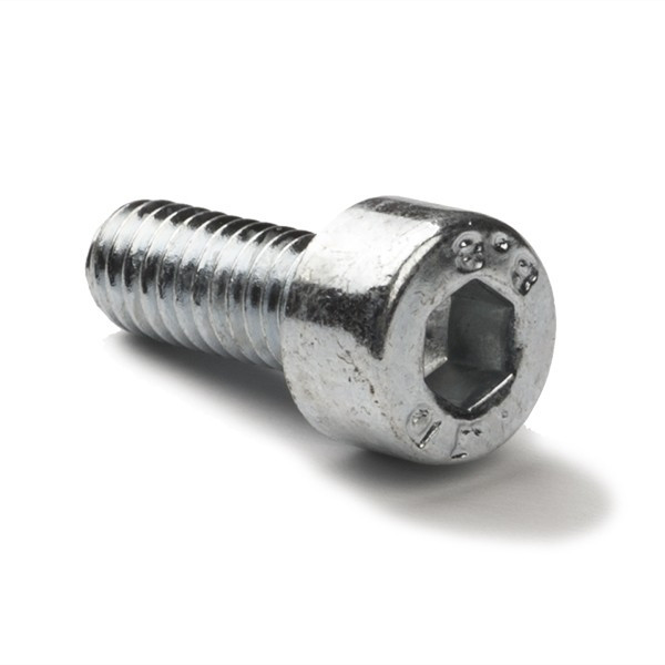123-3D Galvanised metal cylinder head hex screw, M6 x 12mm (50-pack)  DBM00168 - 1
