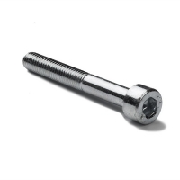 123-3D Galvanised metal cylinder head hex screw, M6 x 30mm (50-pack)  DBM00172