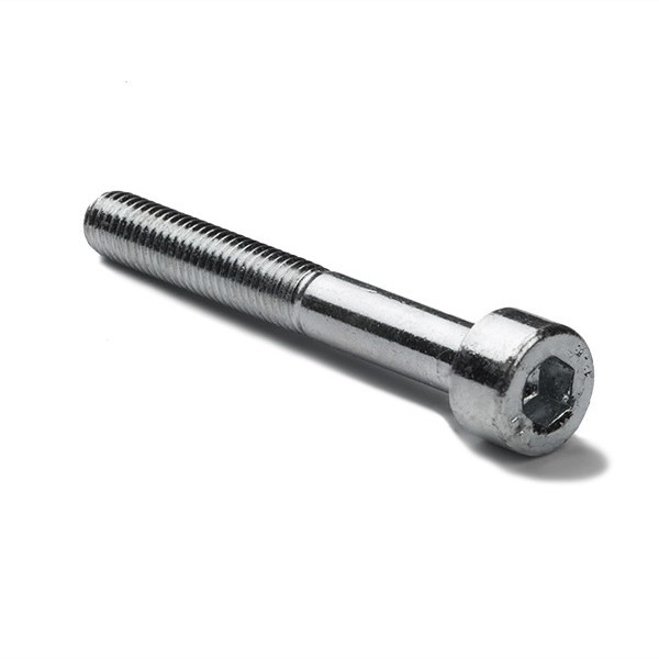 123-3D Galvanised metal cylinder head hex screw, M6 x 35mm (50-pack)  DBM00173 - 1