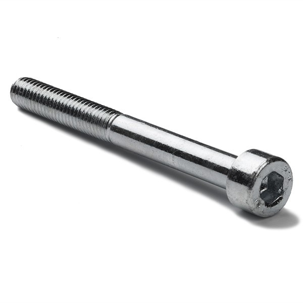 123-3D Galvanised metal cylinder head hex screw, M6 x 60mm (50-pack)  DBM00178 - 1