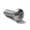 Galvanised metal round head screw, M3 x 10mm (50-pack)