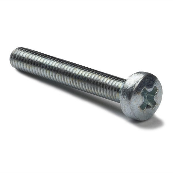 123-3D Galvanised metal round head screw, M3 x 25mm (50-pack)  DBM00006 - 1