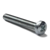 Galvanised metal round head screw, M3 x 25mm (50-pack)
