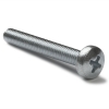 Galvanised metal round head screw, M4 x 70mm (10-pack)