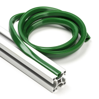 123-3D Green slot cover 8mm for 3030 profile (1 metre)  DFC00161