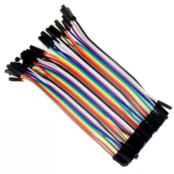 123-3D Jumper cables with dupont connector female to female, 10cm (40-pack)  DDK00049 - 1