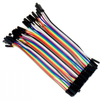 123-3D Jumper cables with dupont connector female to female, 10cm (40-pack)  DDK00049