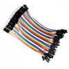 Jumper cables with dupont connector male to female, 10cm (40-pack)