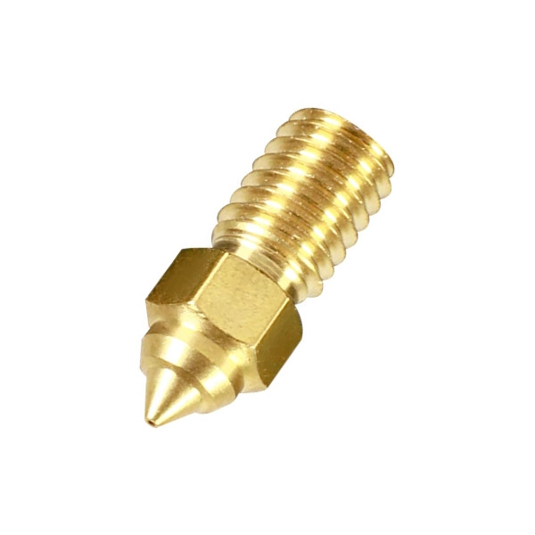 123-3D M6 brass nozzle for Creality Ender-5 S1/Ender-7, 0.60mm x 1.75mm  DAR01057 - 1