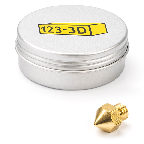 123-3D MK8 brass nozzle, 1.75mm x 0.4mm  DAR00765 - 1