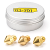 123-3D MK8 brass nozzle set, 1.75mm (0.4/0.6/0.8mm)