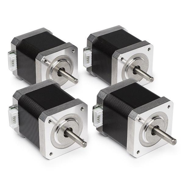 123-3D NEMA17 stepper motor 1.8 degrees per step, 47mm long, 5kg/cm (4-pack)  DMO00025 - 1