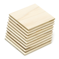 123-3D Poplar wood plates, 80mm x 80mm x 4mm (10-pack)  DAR00720