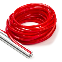 123-3D Red slot cover 6mm for 2020 profile (10 metres)  DFC00131