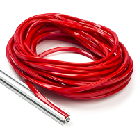 123-3D Red slot cover 6mm for 2020 profile (15 metres)  DFC00132